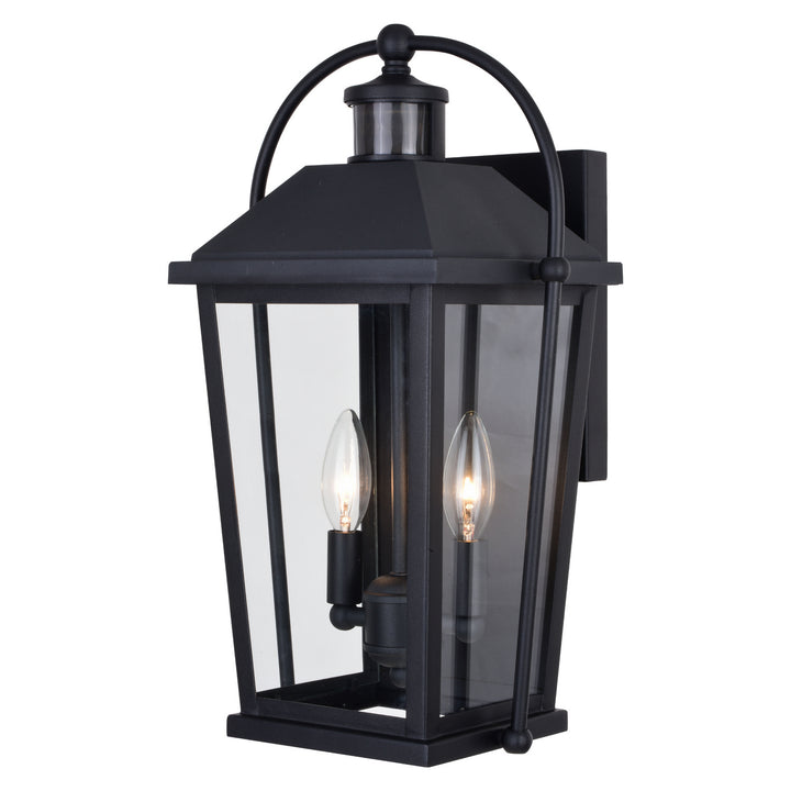 Vaxcel Lighting T0637 Lexington Two Light Outdoor Motion Sensor Wall Light Outdoor Black