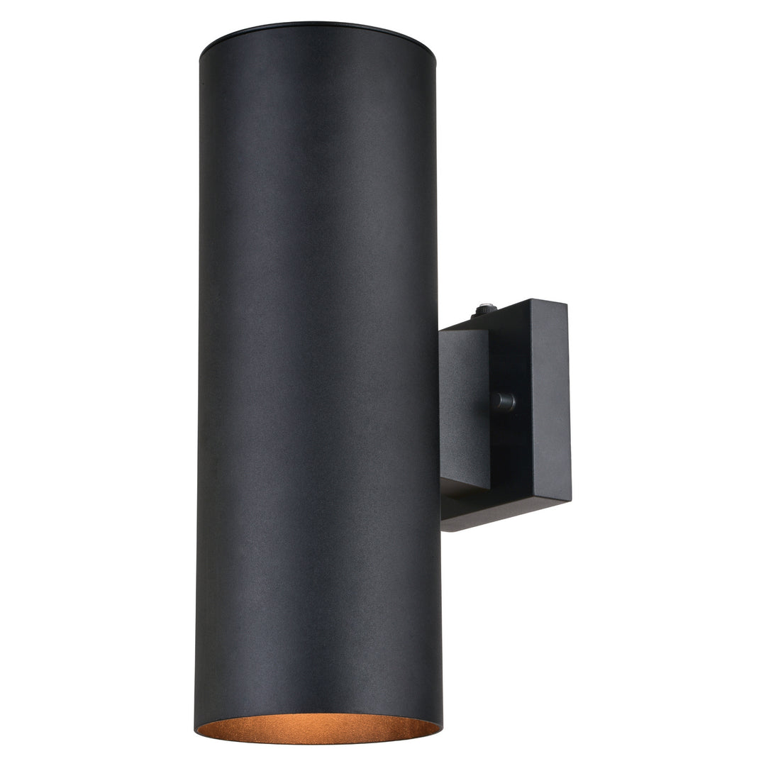 Vaxcel Lighting T0653 Chiasso Two Light Outdoor Wall Mount Outdoor Black