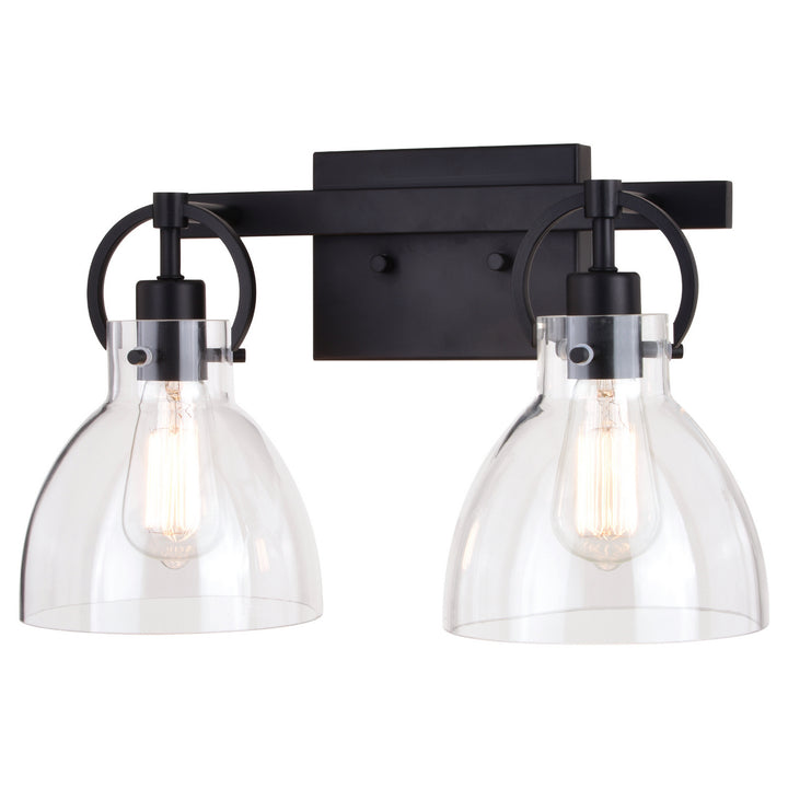 Vaxcel Ogden W0417 Bath Vanity Light 17 in. wide - Matte Black