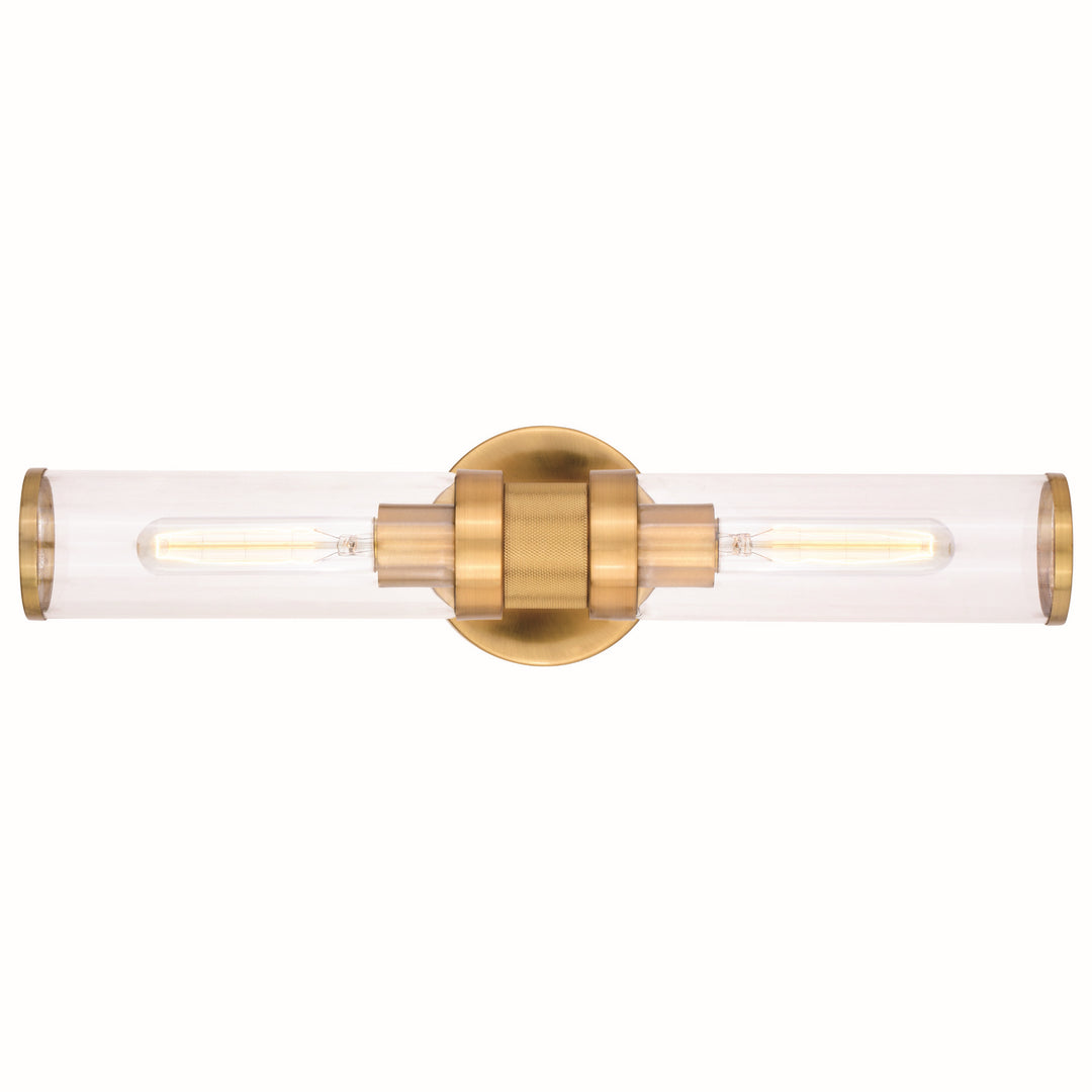 Vaxcel Levitt W0390 Bath Vanity Light 20 in. wide - Satin Brass