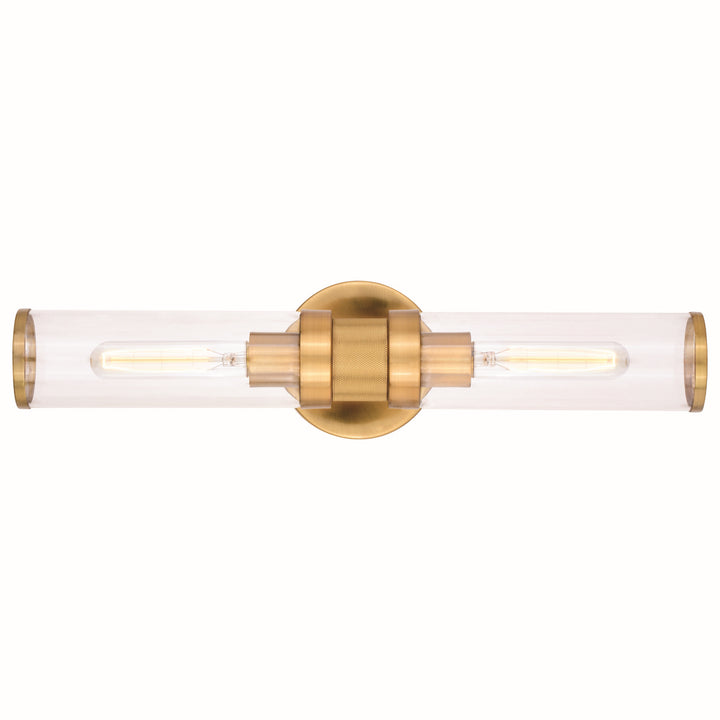 Vaxcel Levitt W0390 Bath Vanity Light 20 in. wide - Satin Brass