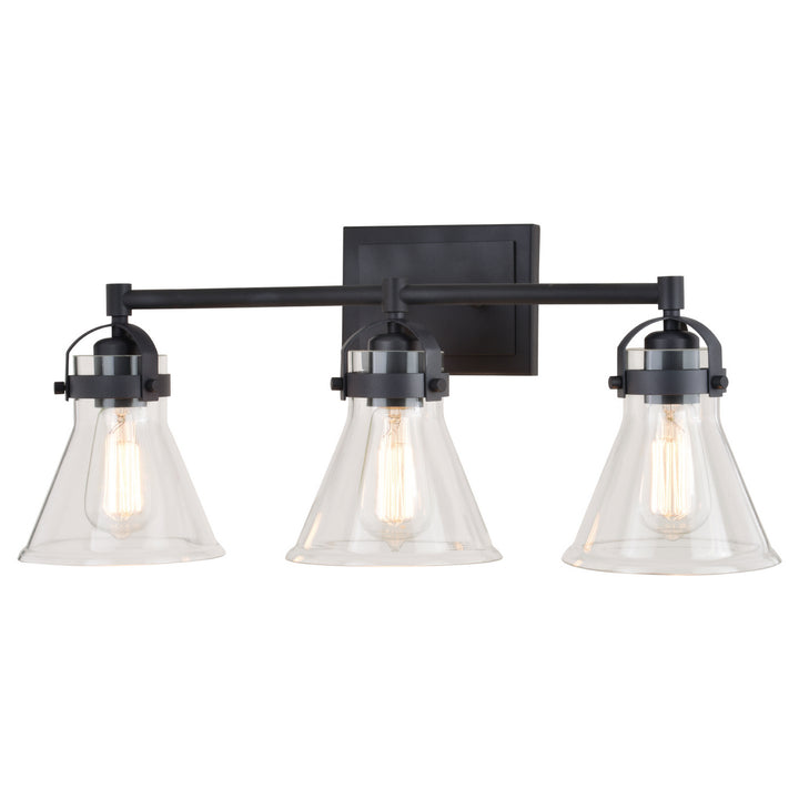 Vaxcel Mason W0412 Bath Vanity Light 23 in. wide - Charcoal Black