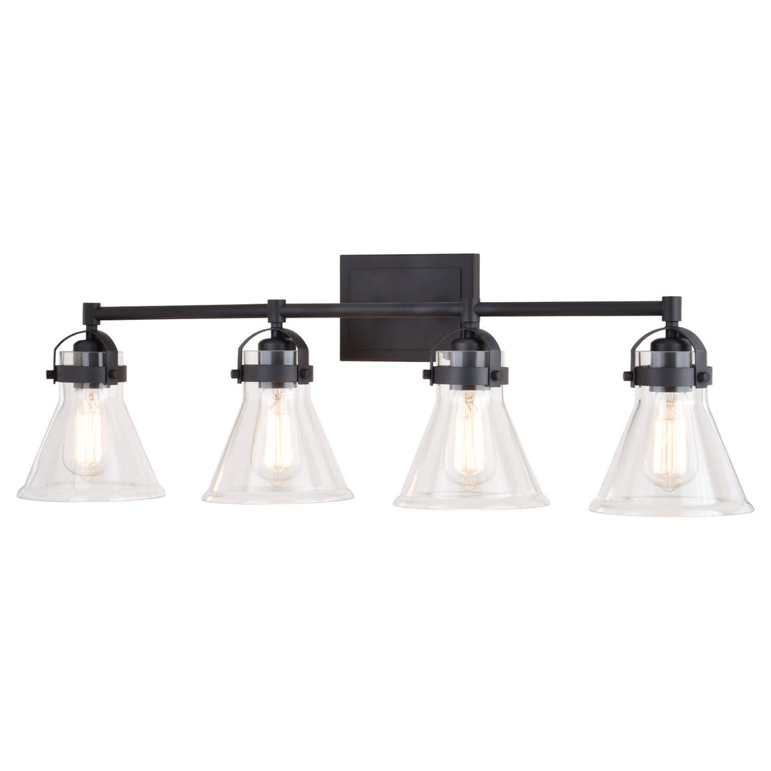 Vaxcel Mason W0413 Bath Vanity Light 33 in. wide - Charcoal Black