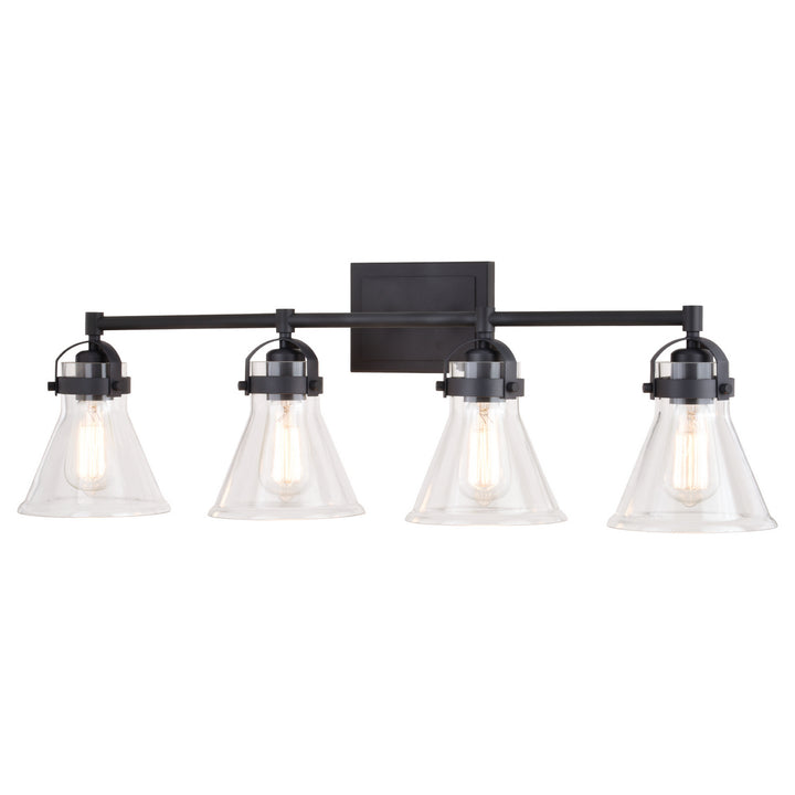 Vaxcel Mason W0413 Bath Vanity Light 33 in. wide - Charcoal Black