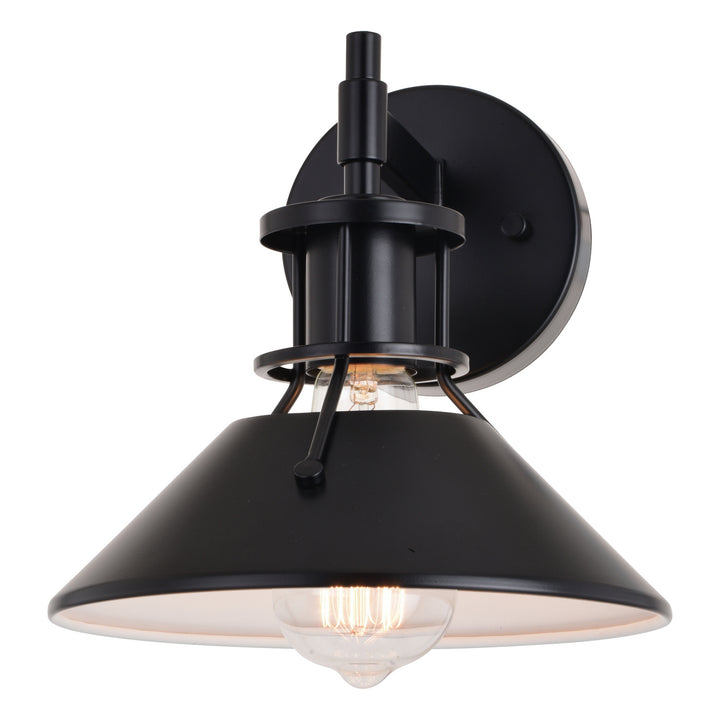 Vaxcel Canton W0415 Wall Light - Black and Matte White
