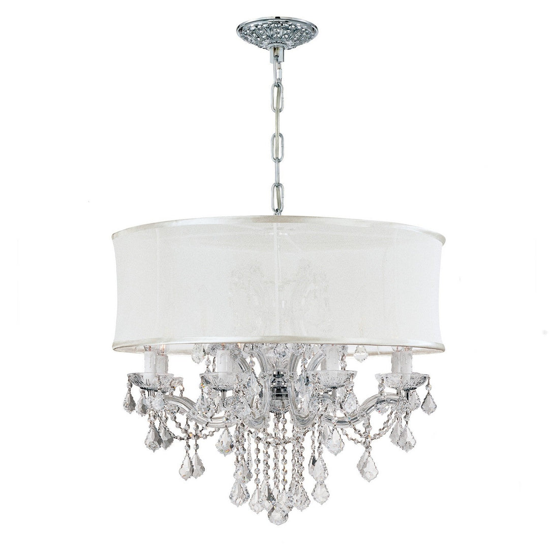 Crystorama Brentwood 4489-CH-SMW-CL-S Chandelier Light - Polished Chrome