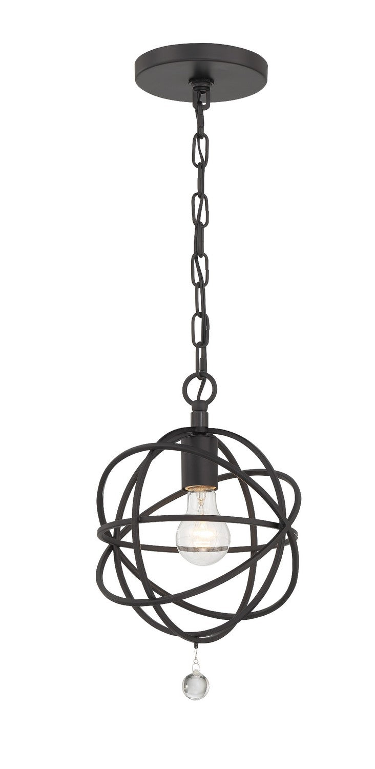 Crystorama Solaris 9220-BK Pendant Light - Black