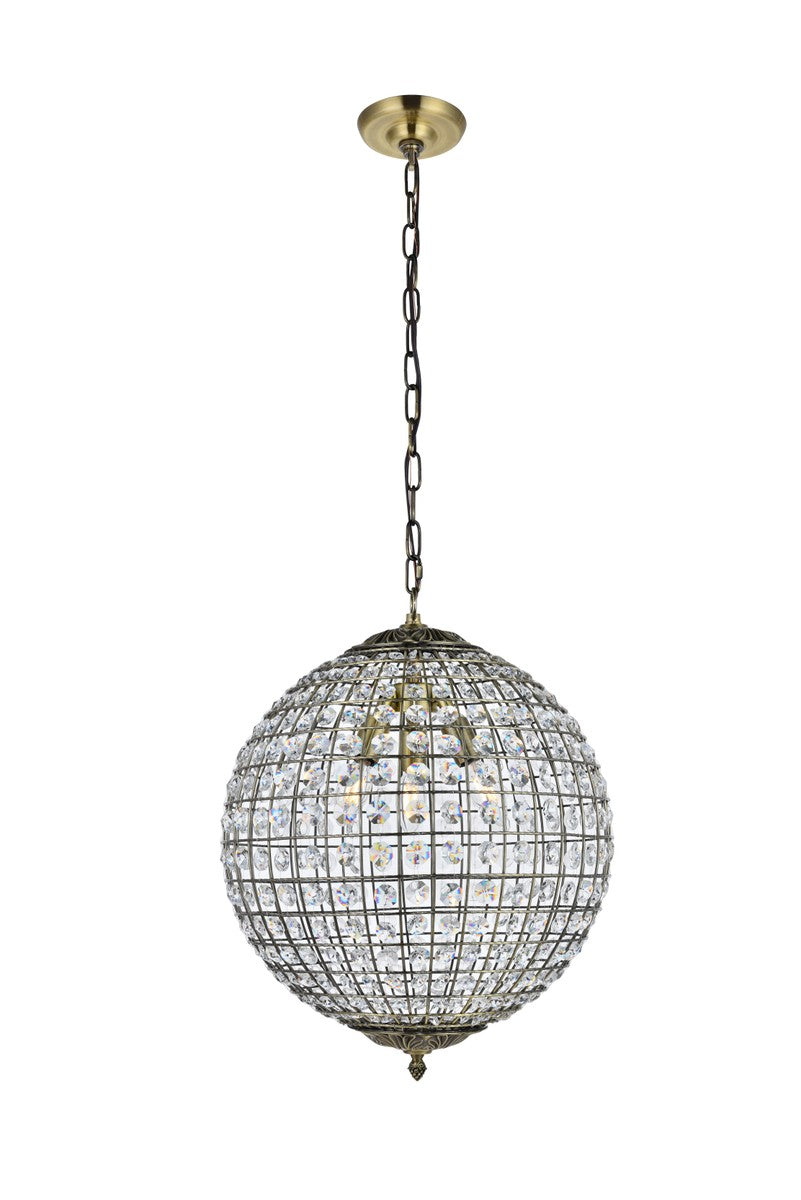 Elegant Earlene LD5026 Pendant Light - Antique Bronze