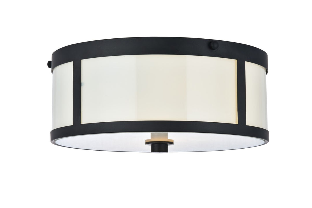 Elegant Hadrian LD6019 Ceiling Light - Flat Black And White