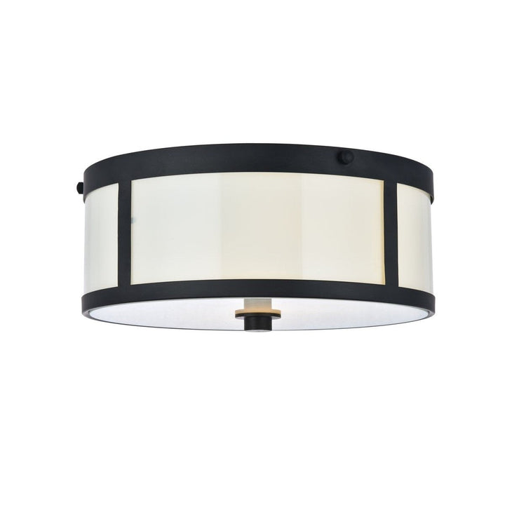 Elegant Hadrian LD6019 Ceiling Light - Flat Black And White