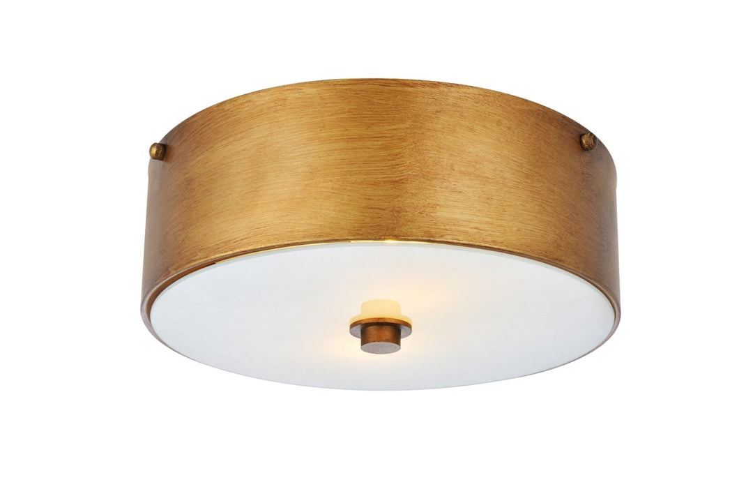 Elegant Hazen LD6022 Ceiling Light - Vintage Gold And White