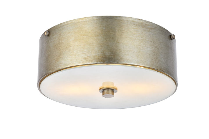 Elegant Hazen LD6023 Ceiling Light - Vintage Silver And White