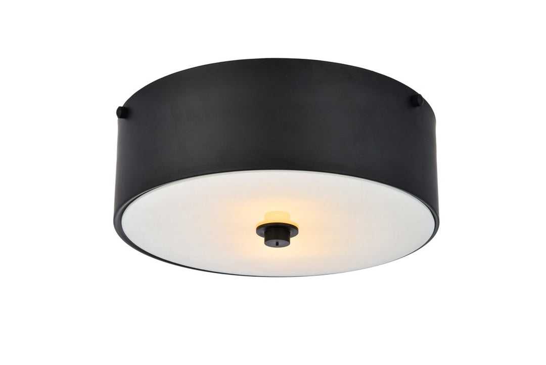 Elegant Hazen LD6024 Ceiling Light - Flat Black And White