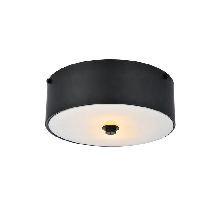 Elegant Hazen LD6024 Ceiling Light - Flat Black And White