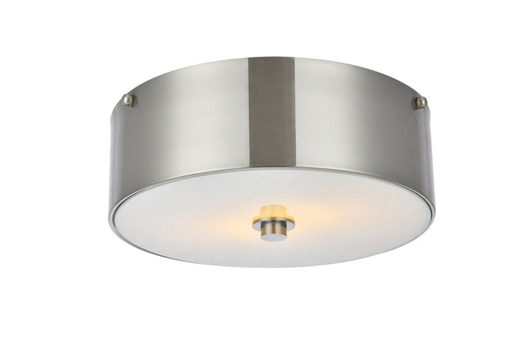 Elegant Hazen LD6025 Ceiling Light - Burnished Nickel And White