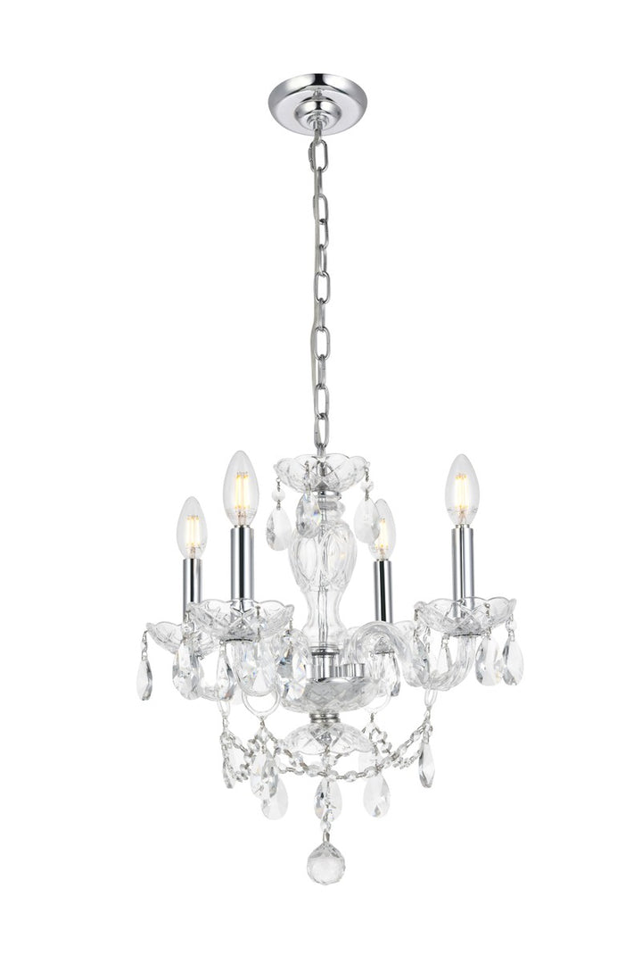 Elegant Elle LD7834D17C Chandelier Light - Chrome