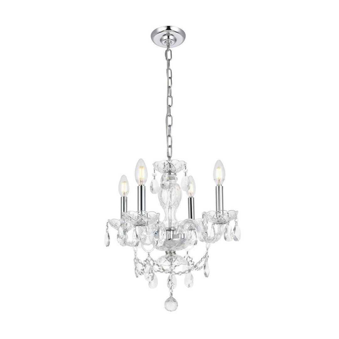 Elegant Elle LD7834D17C Chandelier Light - Chrome