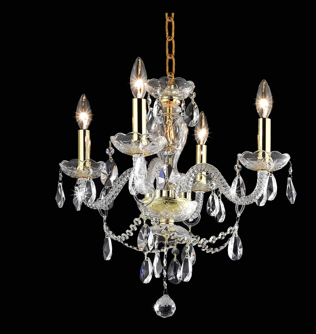 Elegant Elle LD7834D17G Chandelier Light - Gold