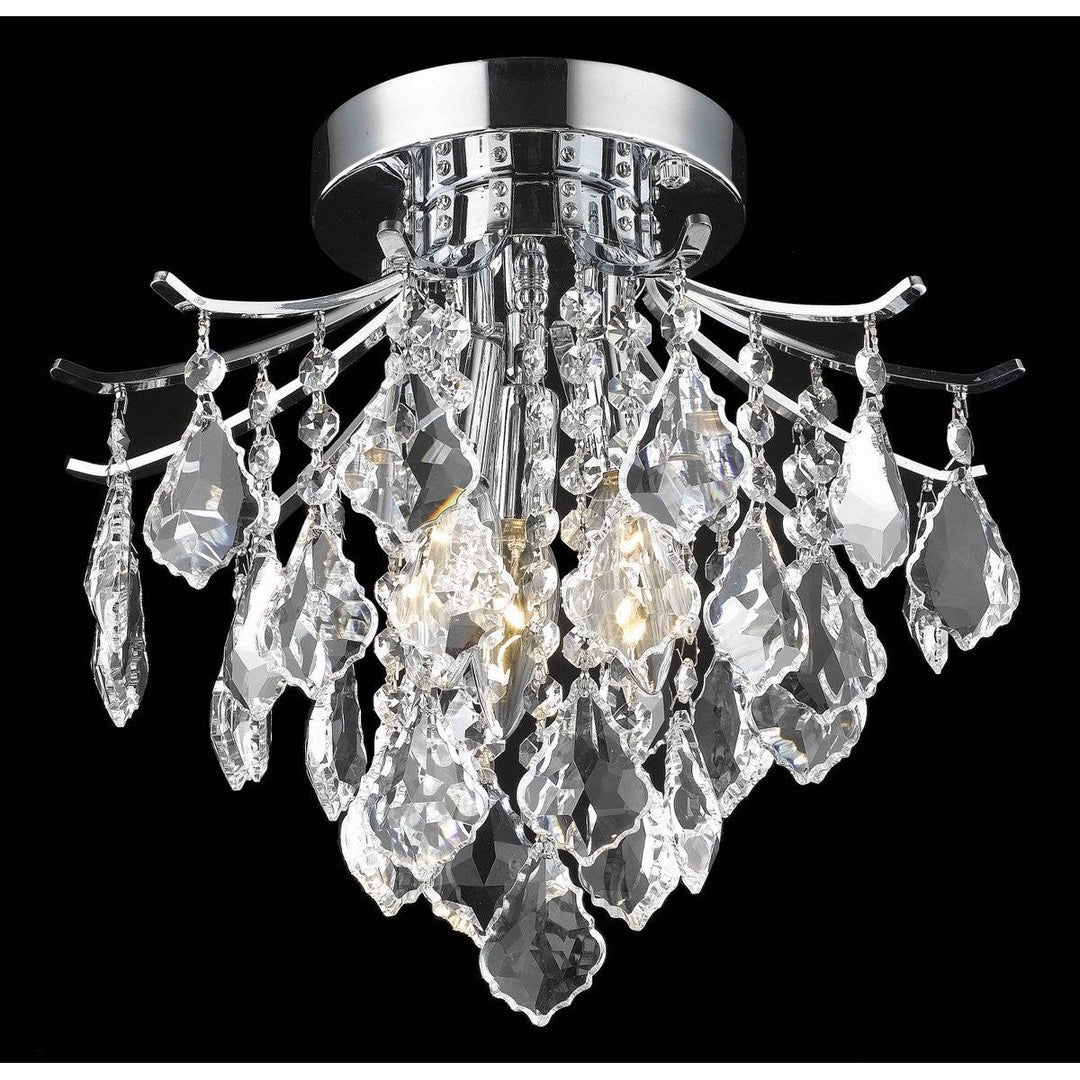 Elegant Amelia LD8100F12C Ceiling Light - Chrome