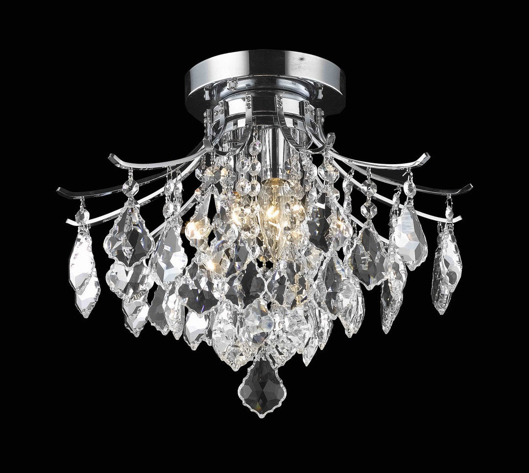 Elegant Amelia LD8100F16C Ceiling Light - Chrome