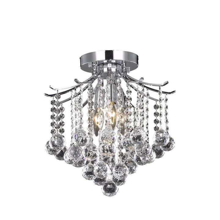 Elegant Amelia LD8200F12C Ceiling Light - Chrome