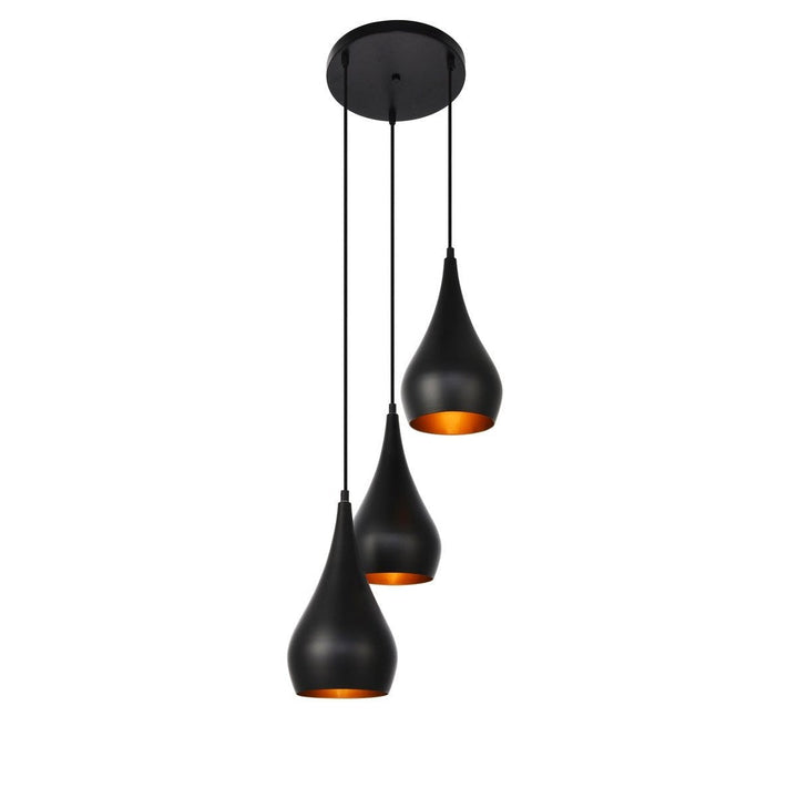 Elegant Nora LDPD2000 Pendant Light - Black