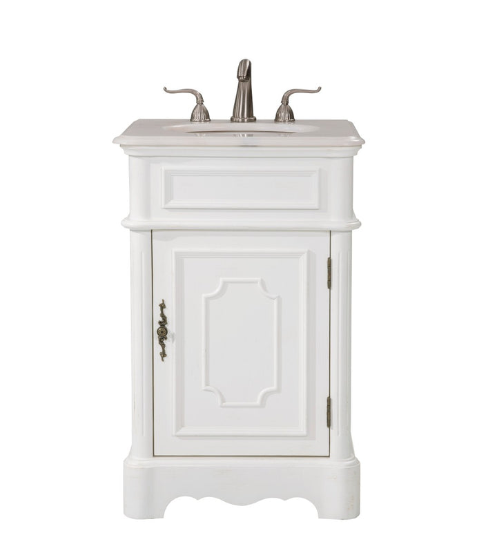 Elegant Lighting VF30421AW  Retro Plumbing Antique White