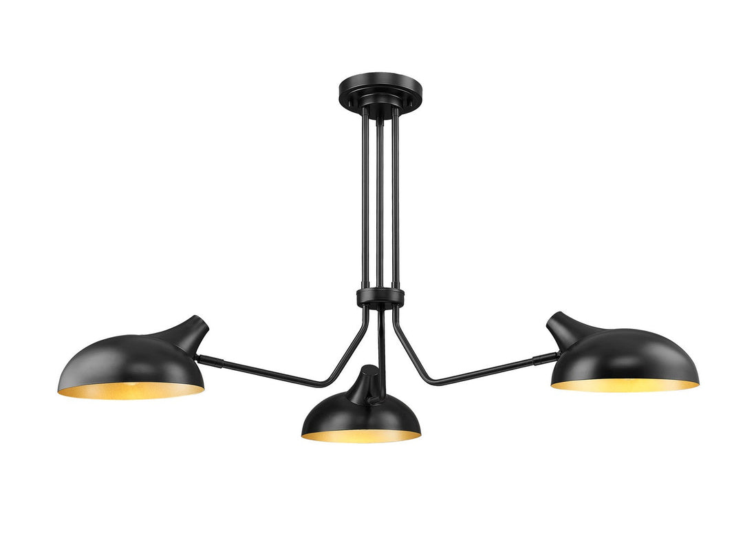 Z-Lite Bellamy 1942-3SF-MB Ceiling Light - Matte Black