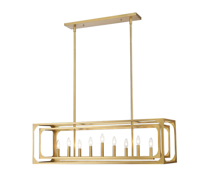 Z-Lite Easton 3038-9L-RB Pendant Light - Rubbed Brass