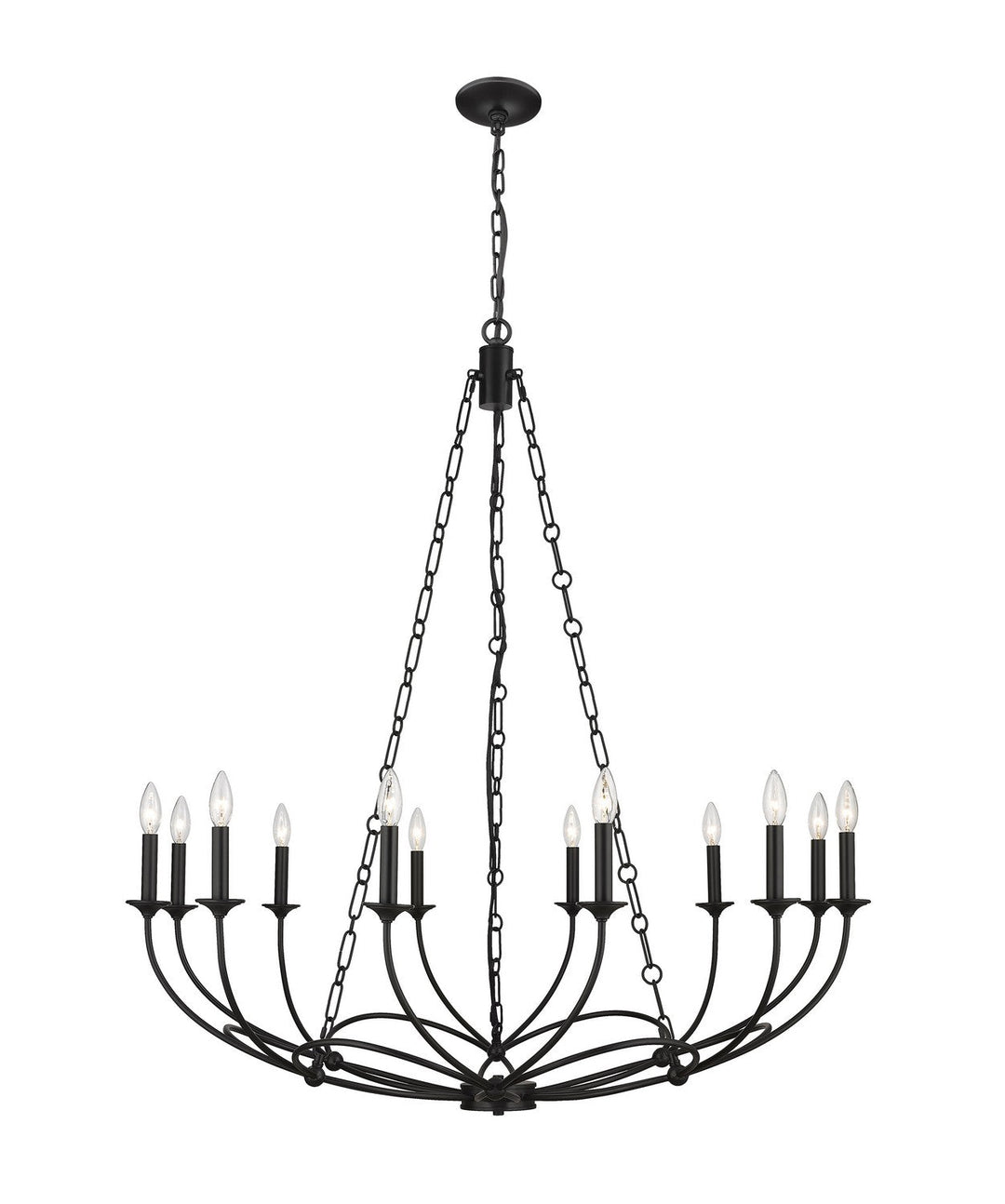 Z-Lite Arabella 3500-12MB Chandelier Light - Matte Black