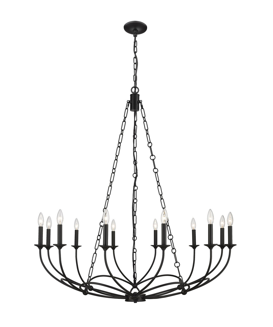 Z-Lite Arabella 3500-12MB Chandelier Light - Matte Black