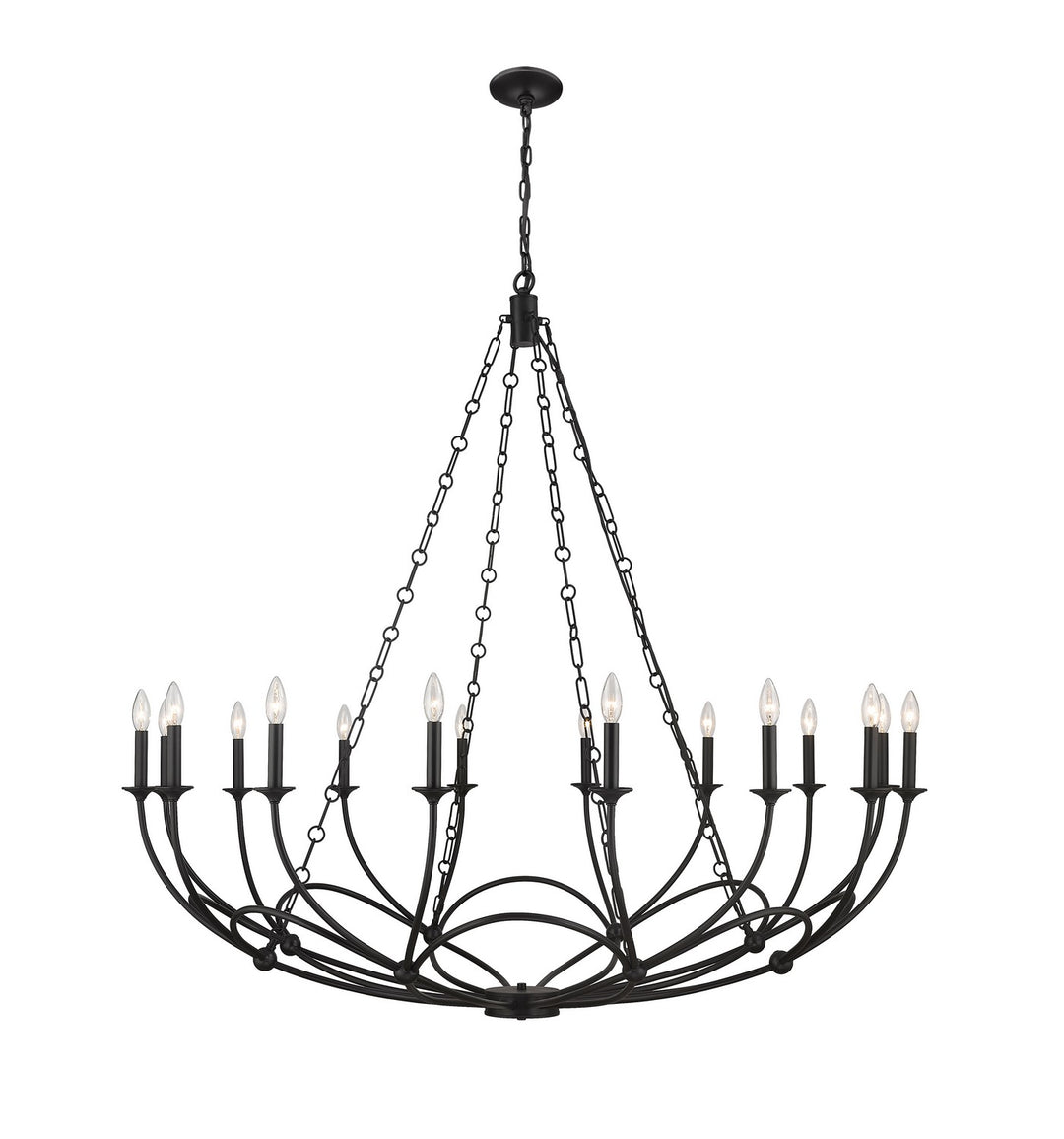 Z-Lite Arabella 3500-16MB Chandelier Light - Matte Black