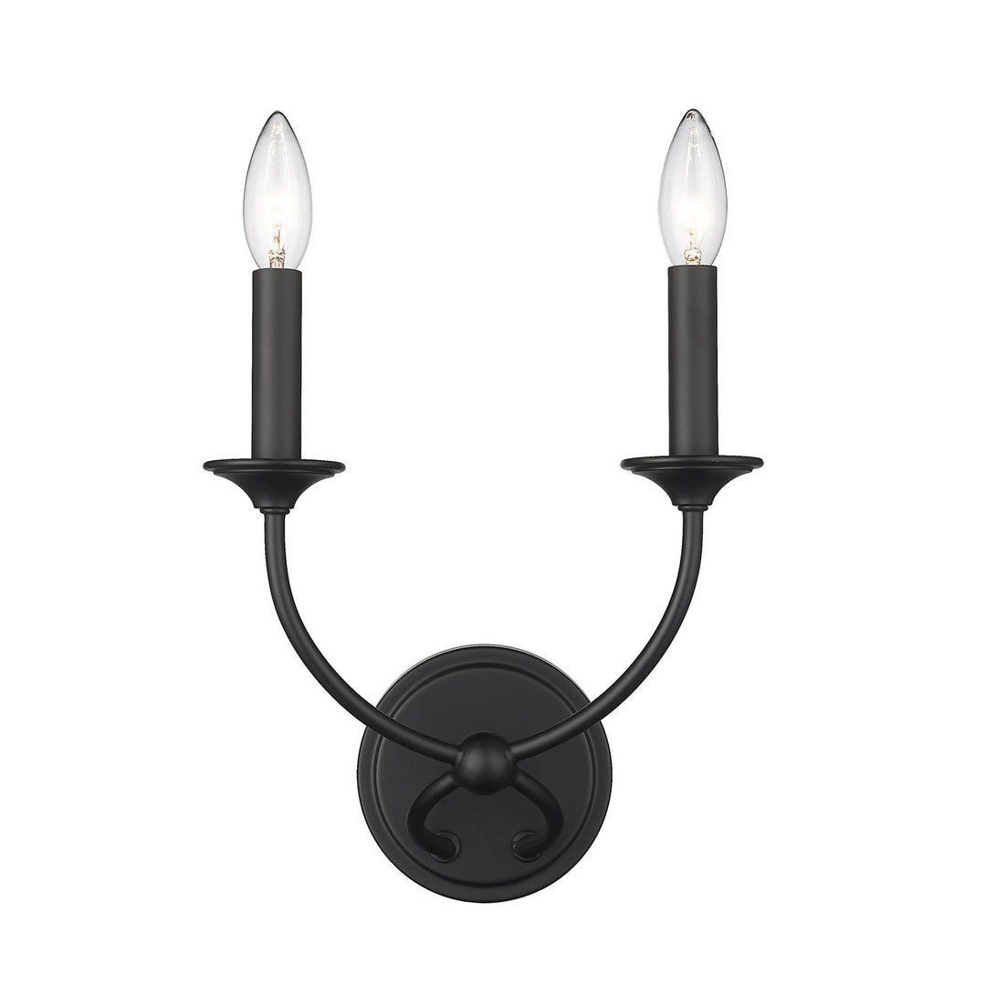 Z-Lite Arabella 3500-2S-MB Wall Sconce Light - Matte Black
