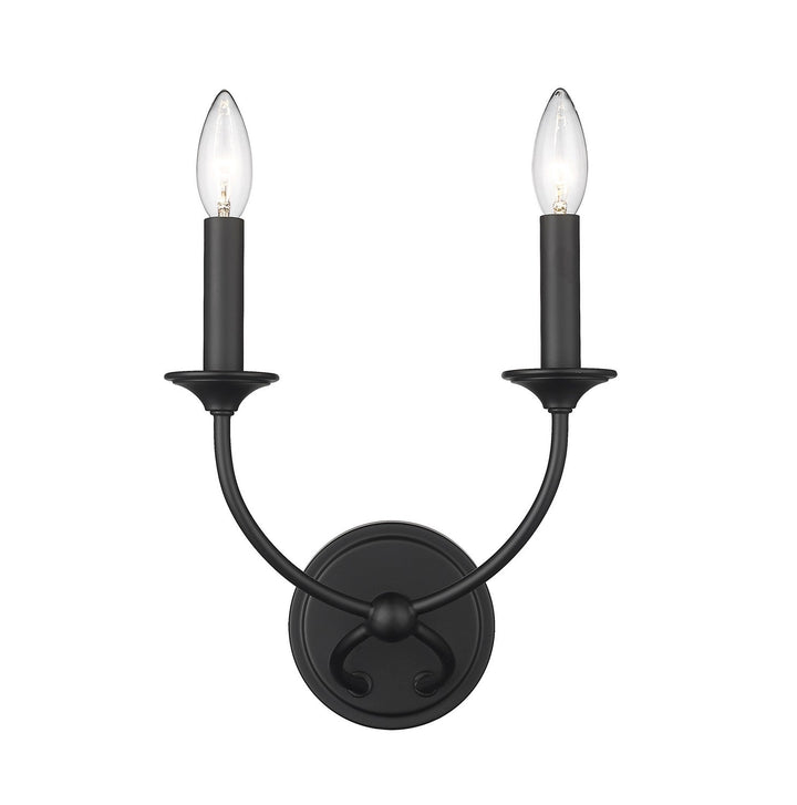 Z-Lite Arabella 3500-2S-MB Wall Sconce Light - Matte Black