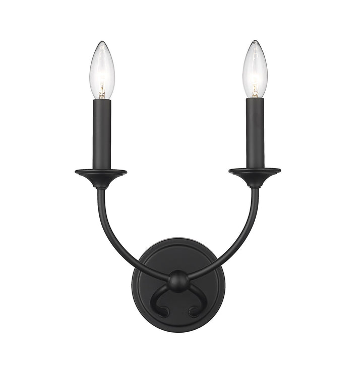 Z-Lite Arabella 3500-2S-MB Wall Sconce Light - Matte Black
