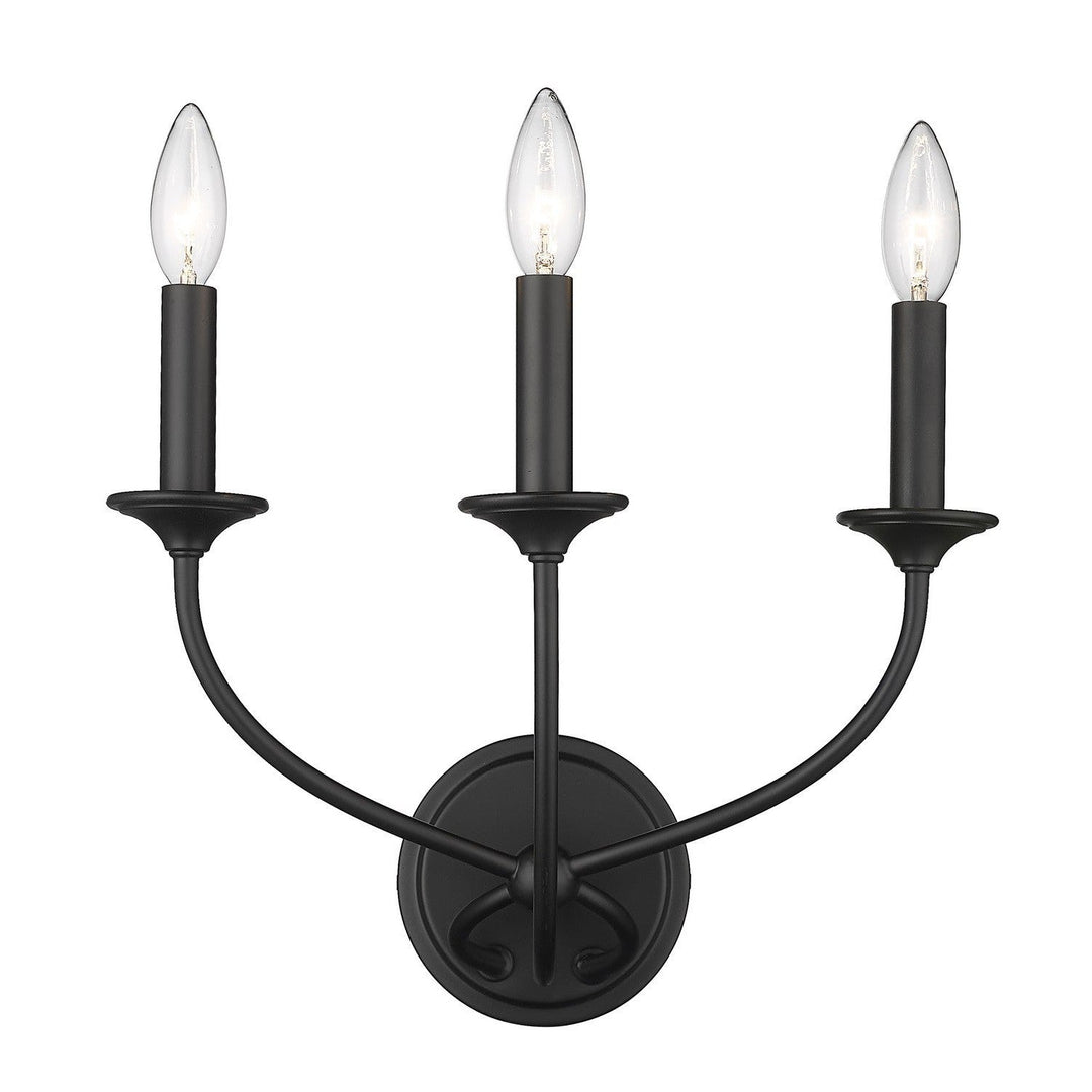 Z-Lite Arabella 3500-3S-MB Wall Sconce Light - Matte Black