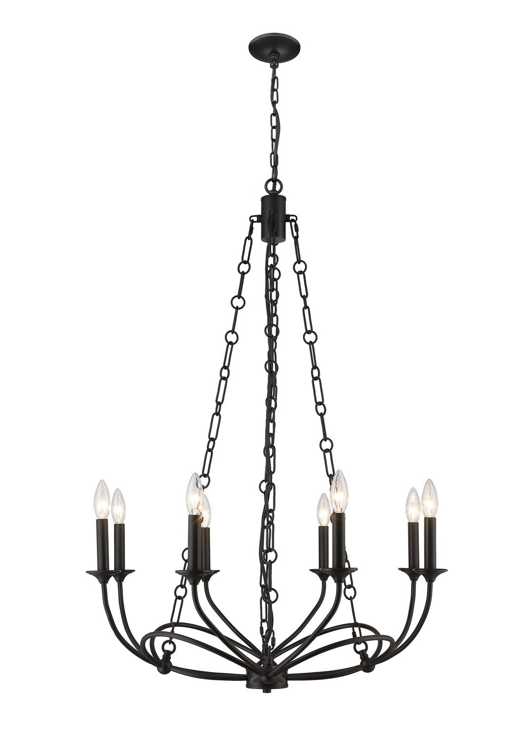 Z-Lite Arabella 3500-8MB Chandelier Light - Matte Black