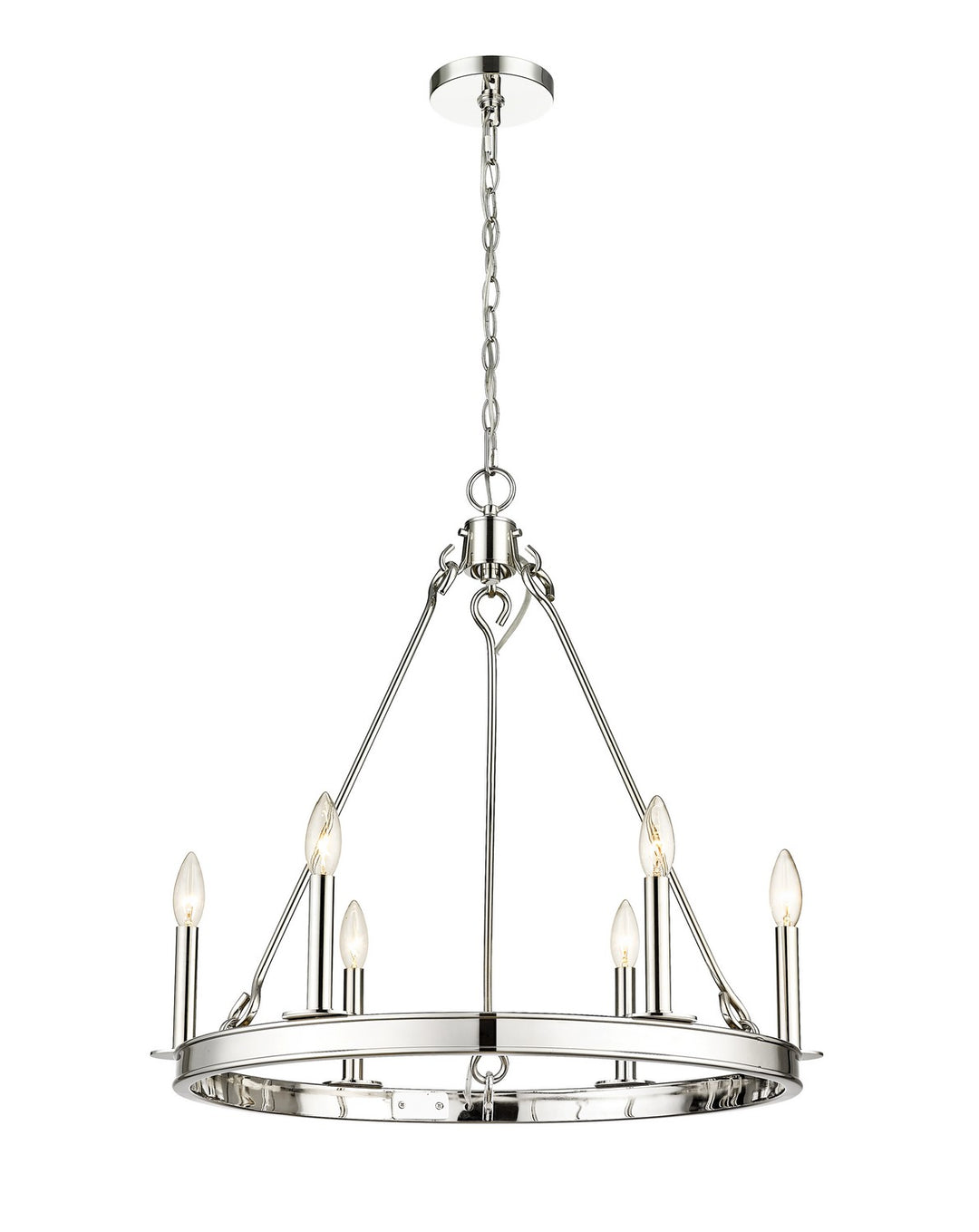 Z-Lite Barclay 482R-6PN Chandelier Light - Polished Nickel