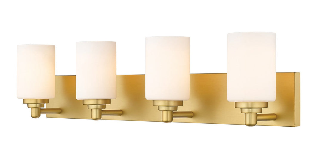 Z-Lite Soledad 485-4V-BG Bath Vanity Light 32 in. wide - Brushed Gold