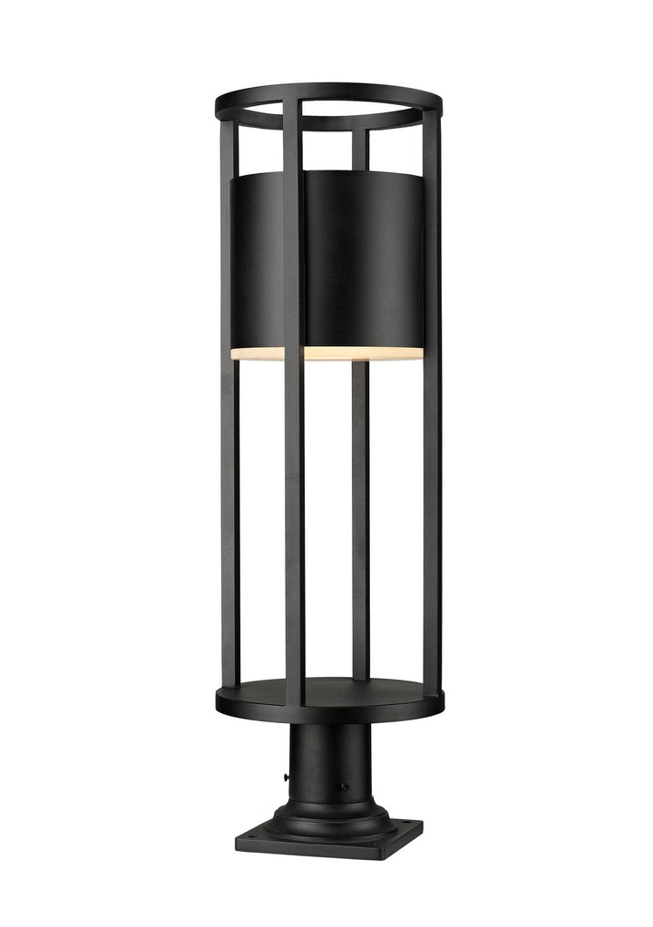 Z-Lite Lighting 517PHB-533PM-BK-LED  Luca Modern Outdoor Black