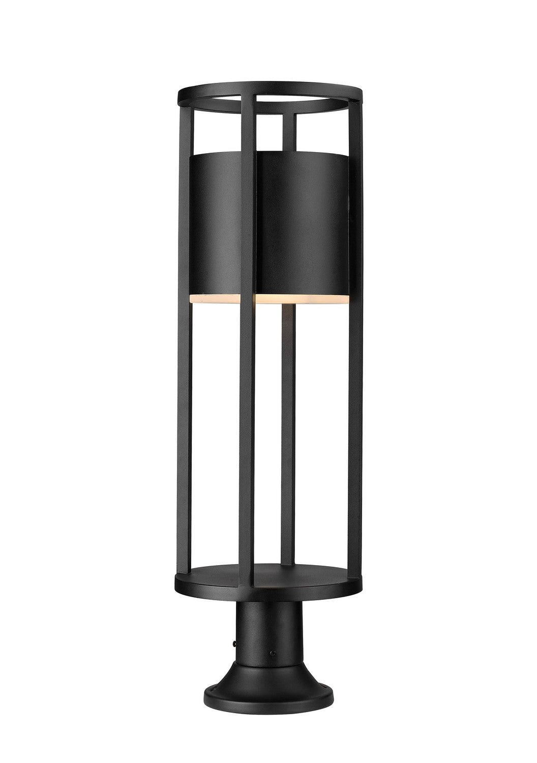 Z-Lite Lighting 517PHB-553PM-BK-LED  Luca Outdoor Black