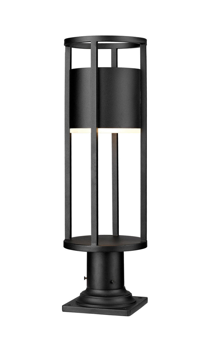 Z-Lite Lighting 517PHM-533PM-BK-LED  Luca Outdoor Black