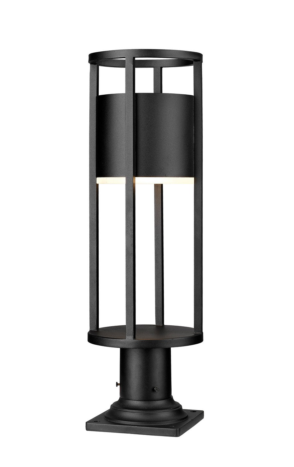 Z-Lite Lighting 517PHM-533PM-BK-LED  Luca Outdoor Black
