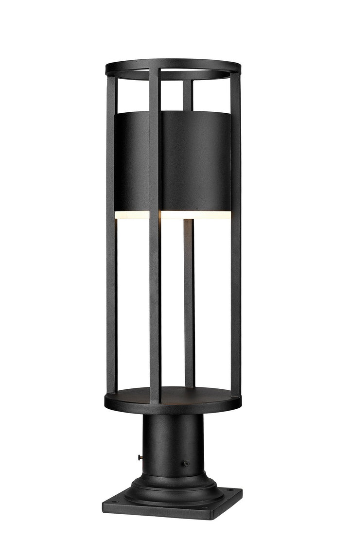 Z-Lite Lighting 517PHM-533PM-BK-LED  Luca Outdoor Black