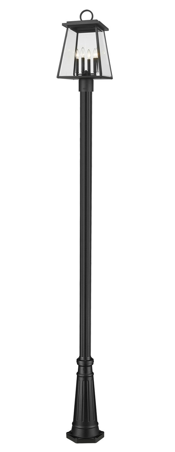 Z-Lite Lighting 521PHBR-519P-BK  Broughton Outdoor Black