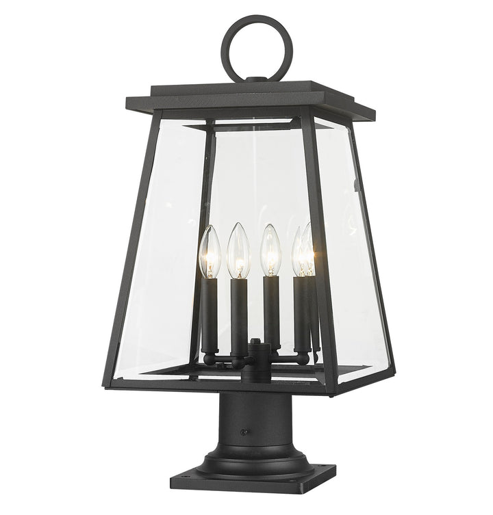 Z-Lite Lighting 521PHBR-533PM-BK  Broughton Outdoor Black
