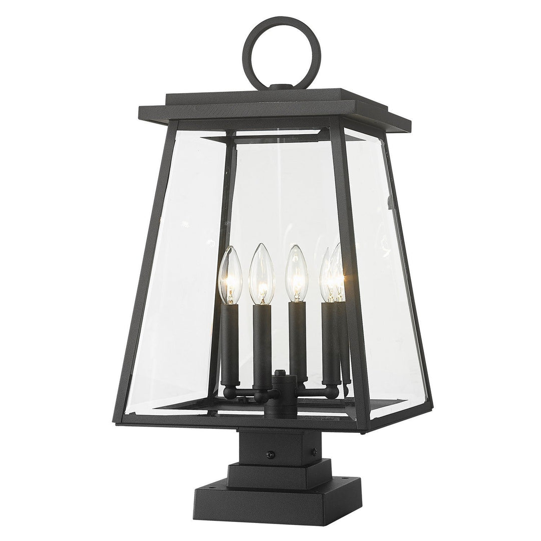 Z-Lite Lighting 521PHBS-SQPM-BK  Broughton Outdoor Black