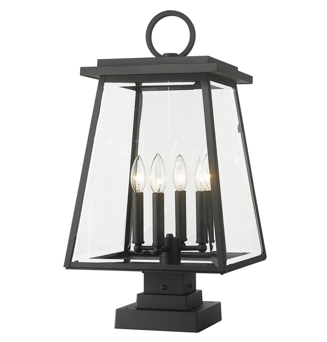 Z-Lite Lighting 521PHBS-SQPM-BK  Broughton Outdoor Black