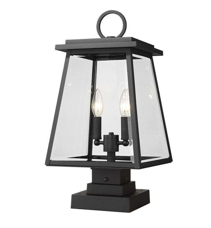 Z-Lite Lighting 521PHMS-SQPM-BK  Broughton Outdoor Black