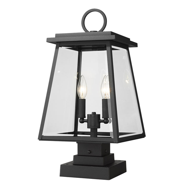 Z-Lite Lighting 521PHMS-SQPM-BK  Broughton Outdoor Black